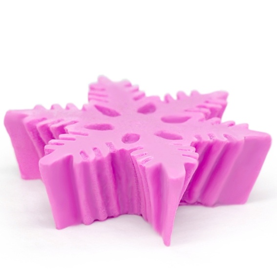 Large Snowflake Mold - Pink