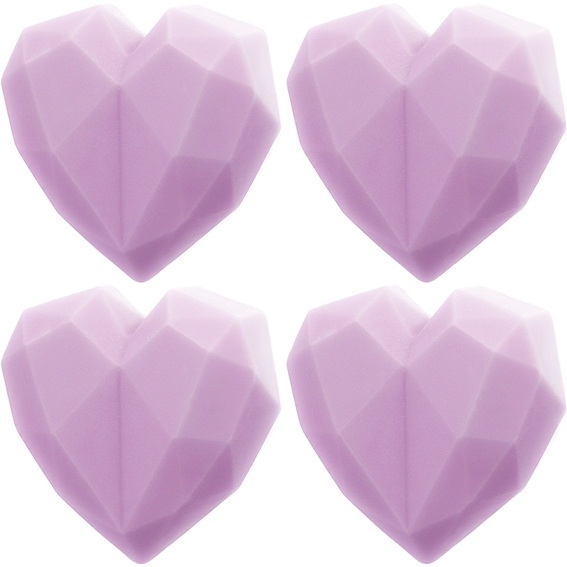 Mold 4 diamond hearts