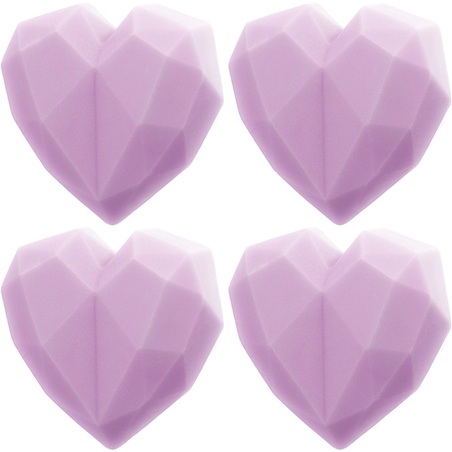 Mold 4 diamond hearts