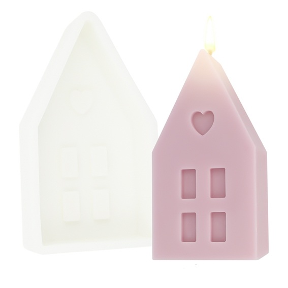 Christmas House Candles Mold