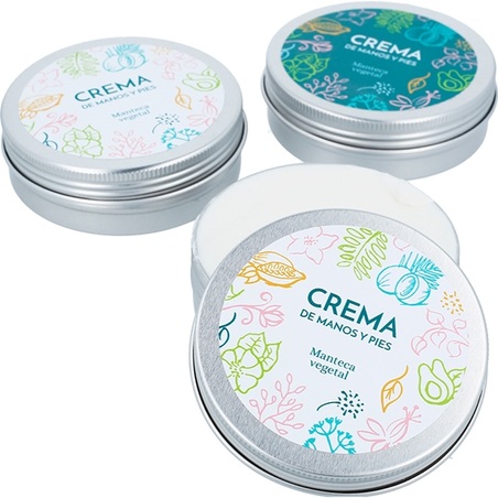 Stickers for hand and foot cream