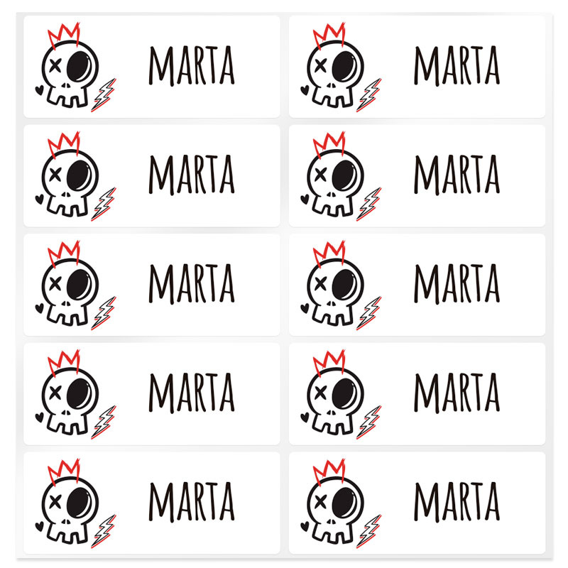 Custom skull stickers