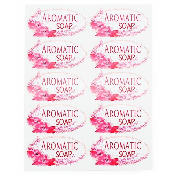 Aromatic soap stickers