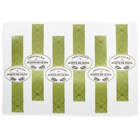 Olive oil soap stickers